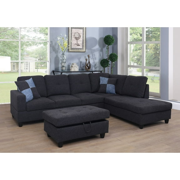 Ainehome Sectional Sofa Sectional Couch with Chaise Ottoman Sectional Sleeper Sofa Right Hand Facing