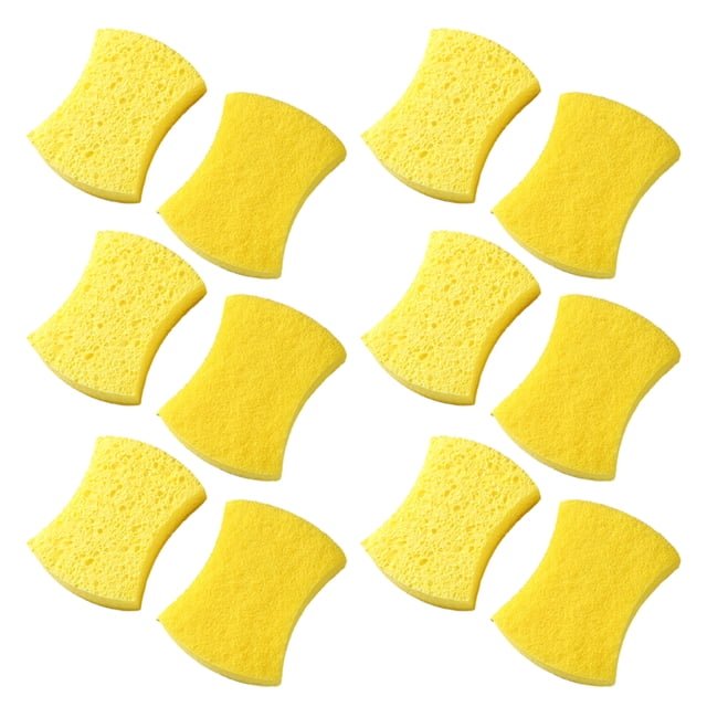 Esponja para fregar de celulosa, esponja para lavar platos de cocina de dos caras, limpieza diaria de ollas para lavar platos en la cocina