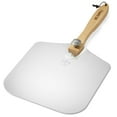 thumbnail image 2 of Pie Supply 14 inch x 16 inch Aluminum Pizza Peel with Foldable Wooden Handle for Homemade Pizzas and Baking Bread, 2 of 7