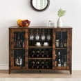 thumbnail image 4 of Wine Bar Cabinet with Led Ligh Brown, 4 of 5