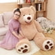 thumbnail image 4 of Oso de peluche gigante americano sin relleno, barato, de 100 a 260 cm, piel de oso suave, regalo de cumpleaños y San Valentín para niñas, juguete para niños, 4 of 4