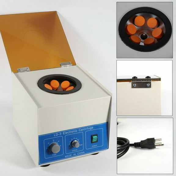 6*50ml LD-3 Electric Benchtop Centrifuge Lab Medical Practice 4000r/Min