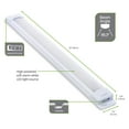 thumbnail image 6 of Enbrighten 18in LED Under Cabinet Light Fixture, Plug-in, Toggle Switch, Linkable, 0.71lbs, 6 of 9