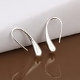 thumbnail image 2 of Joyería de Moda para Mujer Jinwen Pendientes de Plata Lágrima Botón Pendientes de gancho de moda, 2 of 7