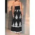 thumbnail image 4 of Vestido de Tirantes Finos con Estampado Floral y Bolsillos, Negro, Talla M, 4 of 7