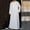 White, variant on Hvot&aat Men's Muslim Cotton Linen Thobe Middle East Saudi Arab Kaftan Islamic Abaya Dress Dubai Robes Button Ramadan Robes