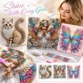 thumbnail image 2 of Butterfly Diamond Art Kits for Adults, Butterfly Special Shape Diamond Painting, DIY Gem Art Crystal Rhinestones for Gift Home Wall Decor 11.81*11.81in, 2 of 5