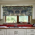 thumbnail image 3 of Yayeee Kitchen Curtains Tier Set of 2 Light Filtering 57"x24" Over Sink Window Panels, Green Forest Scene, 3 of 7