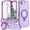 Purple, variant on For iPhone 17e 16e Magnetic Case with Screen Protector, Ring Holder Stand Matte Transparent Back Cover Compatible with Magsafe Full Body Shockproof Case for Apple iPhone 17e 16e 6.1", Purple
