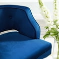 thumbnail image 6 of Modway Traipse Button Tufted Open Back Performance Velvet Armchair in Navy, 6 of 7