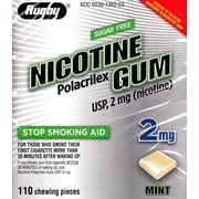 Rugby 536136223 Nicotine Polacrilex Gum 2 mg Mint Flavor 110 Pieces (Pack of 3)