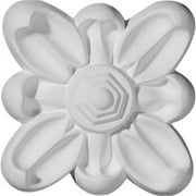 Ekena Millwork ROS03X04EM 3.87 In. W X 3.87 In. H X .75 In. P Architectural accent Emery Flower Rosette