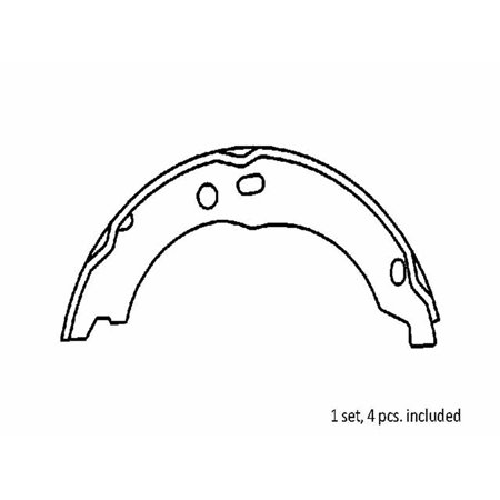 Gridiron Brakes Premium Brake Shoe Set - IS1067