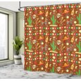 thumbnail image 4 of Ambesonne Fiesta Party Shower Curtain, Holiday Mexico Art, 69"Wx84"L, Redwood Fern Green, 4 of 4