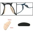 thumbnail image 4 of Eyeglass Nose Pads, Soft Non-Slip Foam Nose Pads Self Adhesive for Sunglasses,Plastic Frames Glasses,Glasses,D-Shape,20 Pairs(Black), 4 of 6