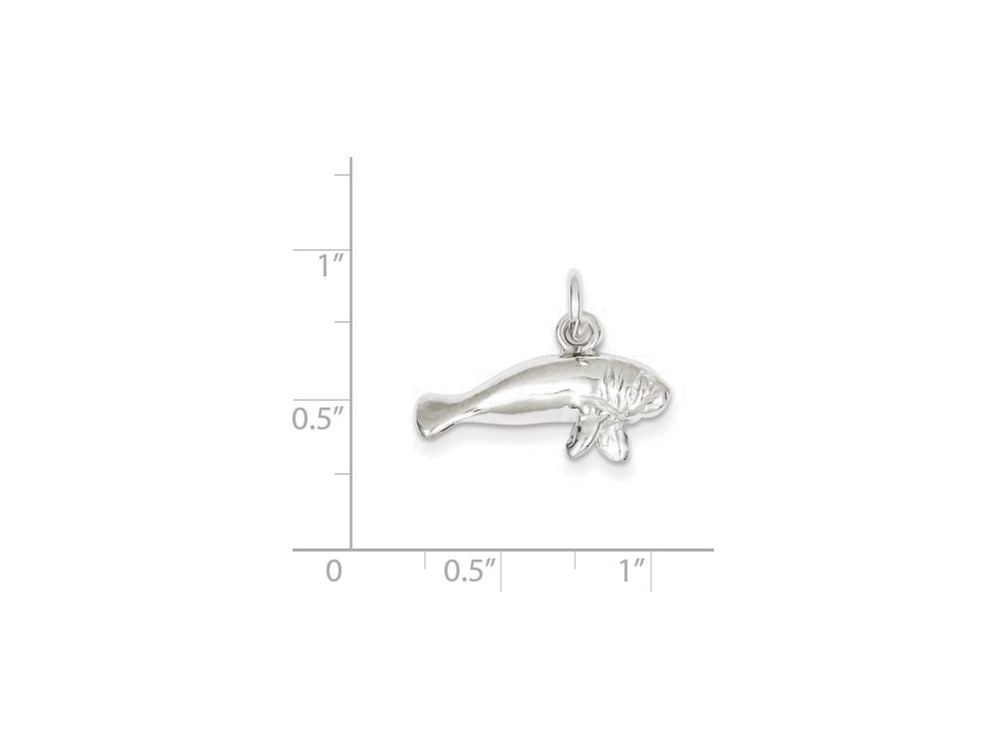 Sterling Silver Manatee Charm QC938