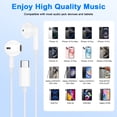 thumbnail image 7 of USB C Headphones for iPhone 17/16/15, 2 Pack Type C Magnetic Wired Earphones Ergonomic In-Ear Headset HiFi Stereo Earbuds with Mic&Volume Control Noise Cancelling Compatible for Samsung Android,White, 7 of 7