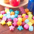 thumbnail image 5 of 20Pcs Cute Star Sqaure Fruit Shape Reusable Plastic Ice Cubes for Drinks Multicolor Refreezable Cooling Ice Ball Tool, 5 of 12