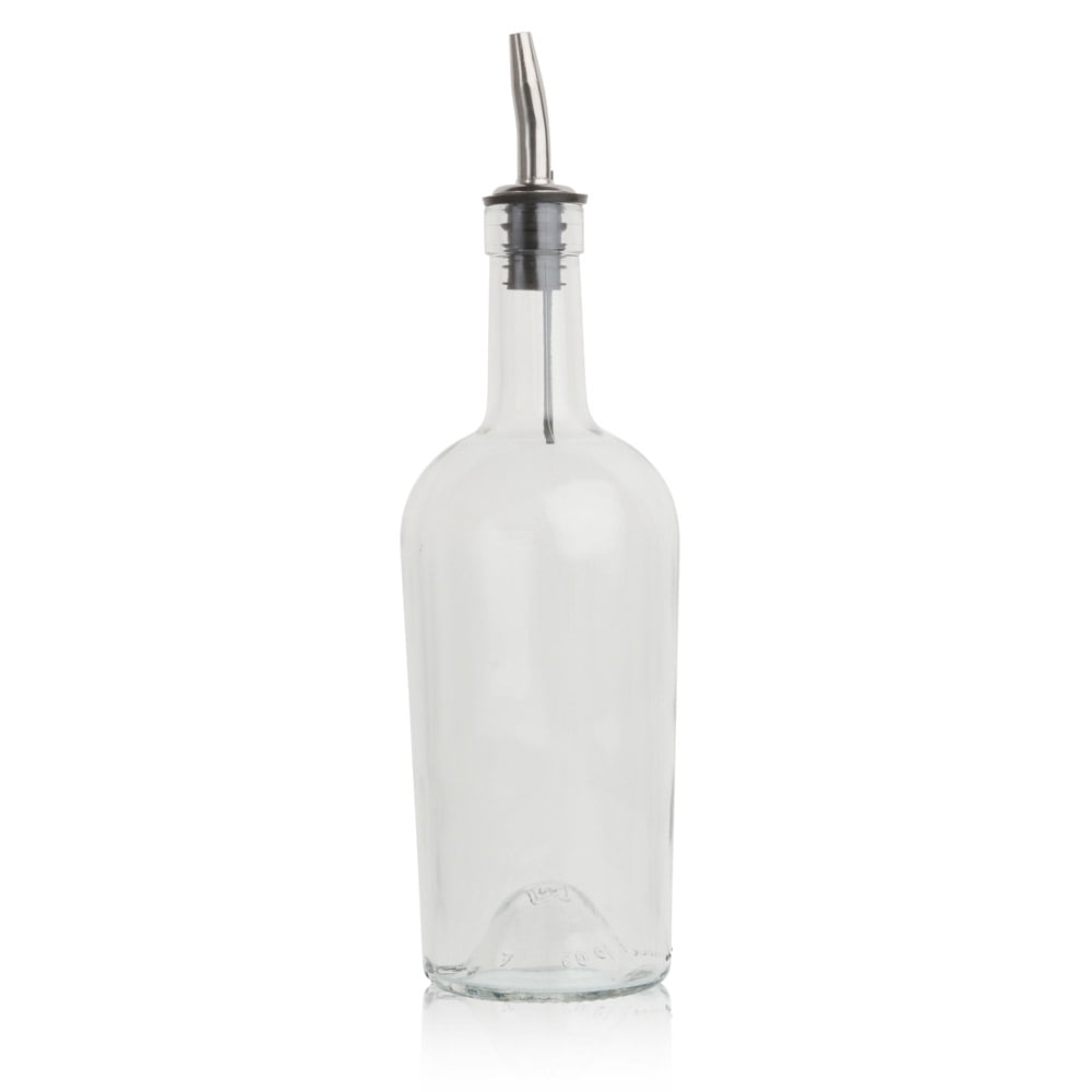 Glass Syrup Bottle with Vented Stainless Steel Pourer 500ml Walmart