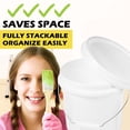thumbnail image 2 of SUTENGDA Plastic Small Bucket with Lid Handles White Pail Buckets, 2 of 8