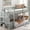 Gray, variant on Double Guardrails for Upper Bed, Transitional Style - Pine Twin over Twin Bunk Bed