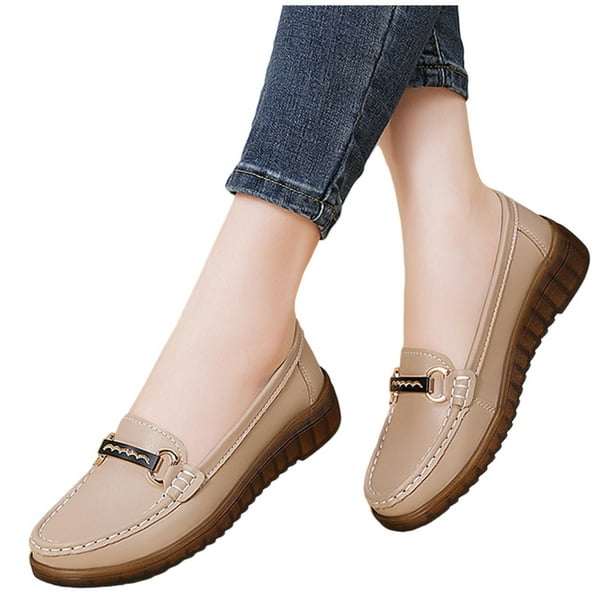 Xucatan Women's Casual Ballet Flats, Breathable Slip-On Round Toe Shoes for Women, Comfortable Solid Color Everyday Flat Shoes Gift