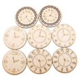 thumbnail image 2 of 8 Pcs 45mm Wood Decors Round Clock Pattern Decorative Vintage Wooden Sticker Crafts Adornment for DIY Crafting Scrapbooking Sewing Projects (Random Pa, 2 of 3