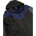 thumbnail image 2 of Men's 2-Piece Windbreaker Colorblock Tracksuit Meshed Lined Nylon Water Repellent Sauna GYM Outfit, 2 of 4