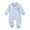 Blue, variant on Gibobby Infant Baby Boy Girl Clothing Santa Long Sleeve Jumpsuit Romper Newborn First Christmas Outfit One Piece Clothes(Green,12-18 Months)