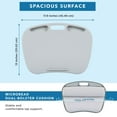 thumbnail image 6 of LapGear MyDesk Lap Desk, Fits 15.6" Laptop, Cool Gray, 12-Pack, 6 of 8