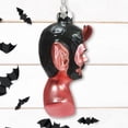thumbnail image 3 of Devil Head Glass Christmas Ornament, Halloween Horror Tree Decoration, 3 of 4