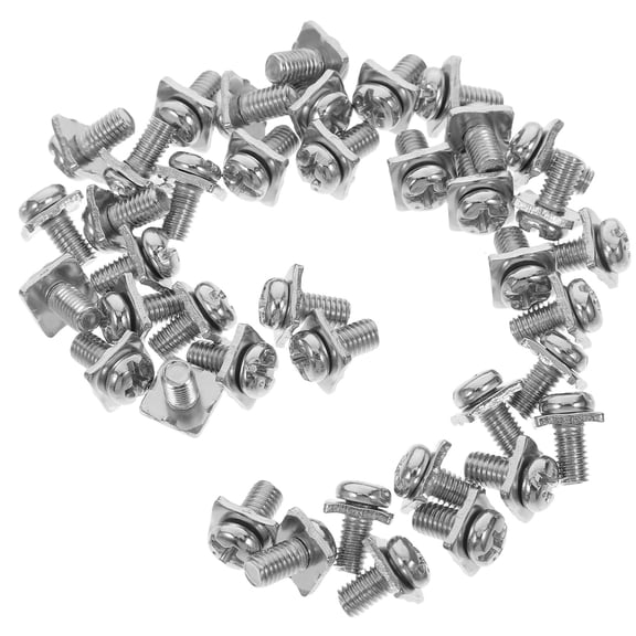 BEADCEST Screw Terminal Block Nickel Plating Secure Connection Electricians 40Sets M5*10*10In