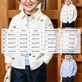 thumbnail image 3 of WXFAZCVU Boys Button Down Shirt Baby Fall Clothes Graphic T Shirts Versatile Daily Wear Size 1-2 Years, 3 of 4
