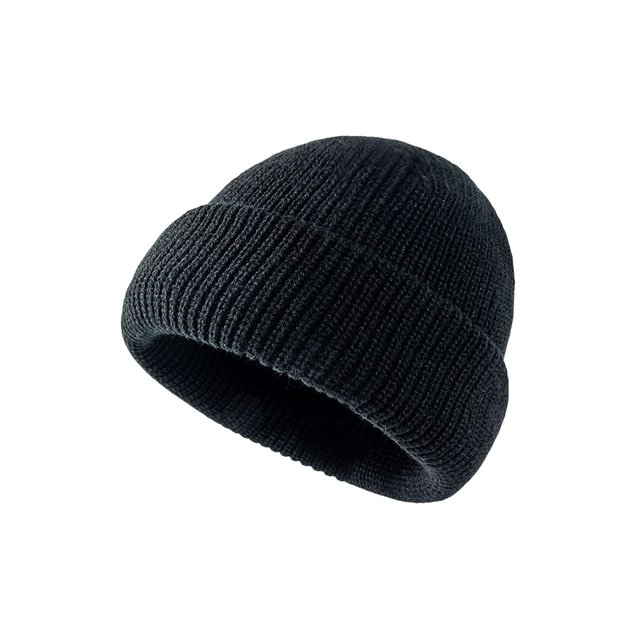 Minnieouse Gorro de punto elástico grueso invierno cálido deportes al aire libre senderismo viajes nieve esquí gorra accesorios casuales para mujer Sombreros Negro Minnieouse AP013203-01