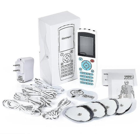 Naiwang 16 Modes Digital Tens Unit 4 Output Ems Nerve Muscle Stimulation Acupuncture Meridian Therapy Kneading Electric Massage Device