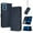 Darkblue, variant on Decase Case for Moto G Play 4G (2024), Flip Wallet Case with Wrist Strap, Shockproof PU Leather Cover Built-in Stand,Green