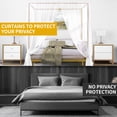 thumbnail image 3 of Dextrus Metal Poster Canopy Bed Frame 14 inch Platform with Built-in Headboard, Gold, Queen Size, 3 of 5