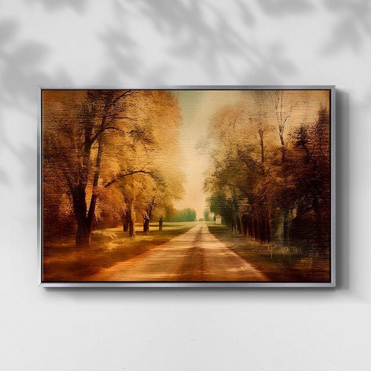 Vintage Landscape-CCXXXII By Wexford Home Framed in Silver Wood Gallery Wrapped Canvas 25 in. x 37 in.
