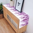 thumbnail image 4 of Table Runner Wisteria Floral Table Decoration for Kitchen Dinning Light Pink Leaf Table Decoration for Indoor Outdoor Party Wedding Decor 13x72inch, 4 of 7