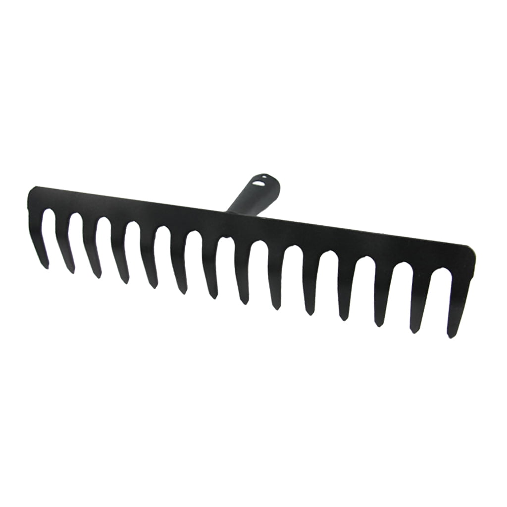 14 Teeth Heavy Duty Steel Metal Rake Head Lawn Leaves Garden Tools 14 Teeth Heavy Duty Steel Metal Rake Head Lawn Leaves Garden Tools
