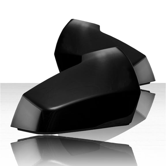 2pc Top Replacement Mirror Covers for 2018-2019 Chevy Traverse - Gloss Black
