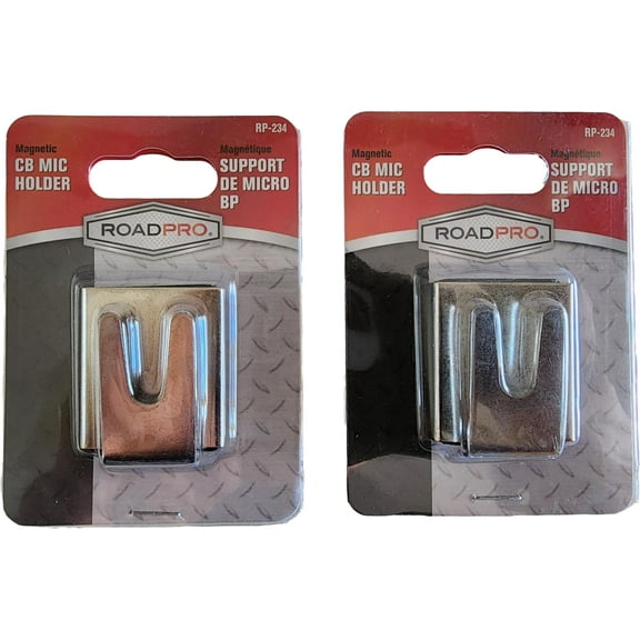 Lot of 2 RoadPro RP-234 Magnetic Style CB / HAM Radio Microphone Holders
