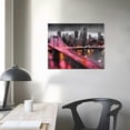 thumbnail image 3 of Creowell Pink Wall-Art Bedroom - Abstract Art Wall Decor - Black And White Canvas Wall Art For Living Room City Pictures Poster Ready To Hang Size 20x16 in/16x12 in, 3 of 4