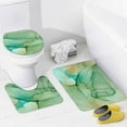 thumbnail image 6 of Bathroom Shower Curtain 4 Piece Sets, Hawaiian Tropical Flower with 72" x 72" Waterproof Shower Curtain Non-Slip Rug Toilet Lid Cover Bath Mat and 12 Hooks for Bathroom Decor Set, 6 of 8