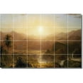 thumbnail image 1 of Ceramic Tile Mural-Frederic Church Landscapes Painting 235. 25.5" w x 17" h using (24) 4.25 x 4.25 ceramic tiles, 1 of 3