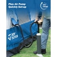 thumbnail image 3 of JOYTUTUS Inflatable Truck Bed Tent 5.5-6.5FT with Awning, Includes Air Pump, for 2 Person with Waterproof Roof Shade, 3 of 9