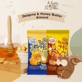 thumbnail image 2 of Korean Snacks – Gourmet Honey Butter Almond Korean Dalgona Almond Snacks for Adults, Kids – Flavored Almonds with Delicious Crunchy Texture – Great for Office, On the Go, School (Honey Butte, 2 of 5