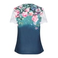thumbnail image 5 of Camisetas con estampado floral con cuello en V para mujer Blusas femeninas cómodas de encaje con estilo Tops OAVQHLG3B Store lin121212, 5 of 5