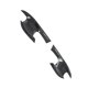 thumbnail image 2 of Para -V Vezel 2021 2022 Fibra de Carbono Manija de Puerta Delantera Tazón Cubierta Embellecedor Moldura de Retención Patrón de Fibra de Carbono, 2 of 5