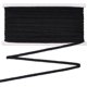 thumbnail image 1 of 27,3 yardas de cinta trenzada de poliéster de 1/4 de pulgada, color negro, ideal para manualidades, costura, cortinas y decoración., 1 of 7